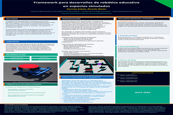 Framework para Desarrollos de Robótica Educativa en Espacios Simulados